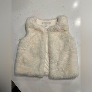 Rachel Zoe Kids Faux Fur Vest - White size 3T
